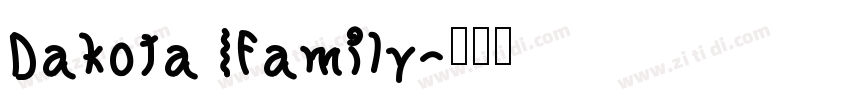 Dakota Family字体转换